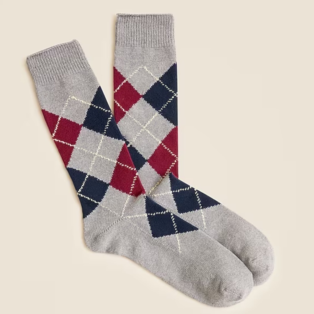 J crew Argyle socks